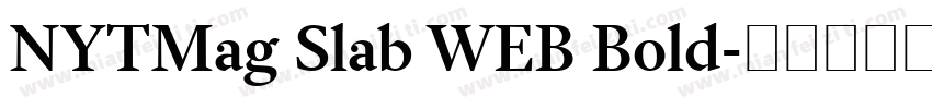 NYTMag Slab WEB Bold字体转换